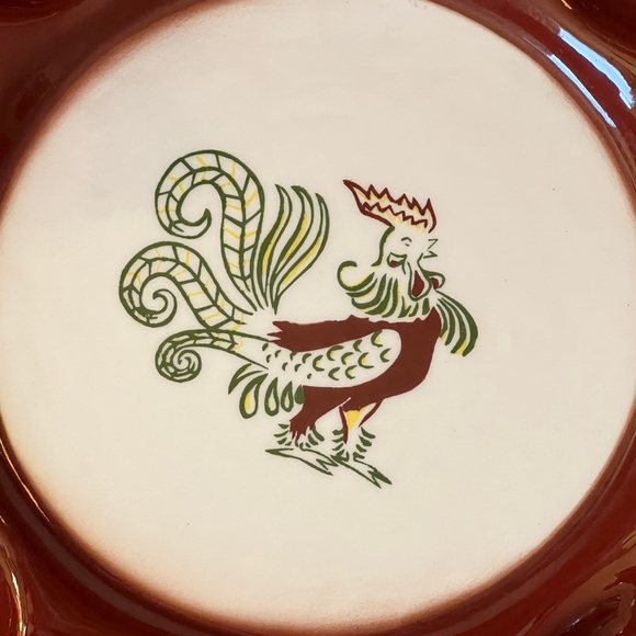 Brock of California Vintage Chanticleer Rooster 13” Egg Platter - Picture 2 of 6